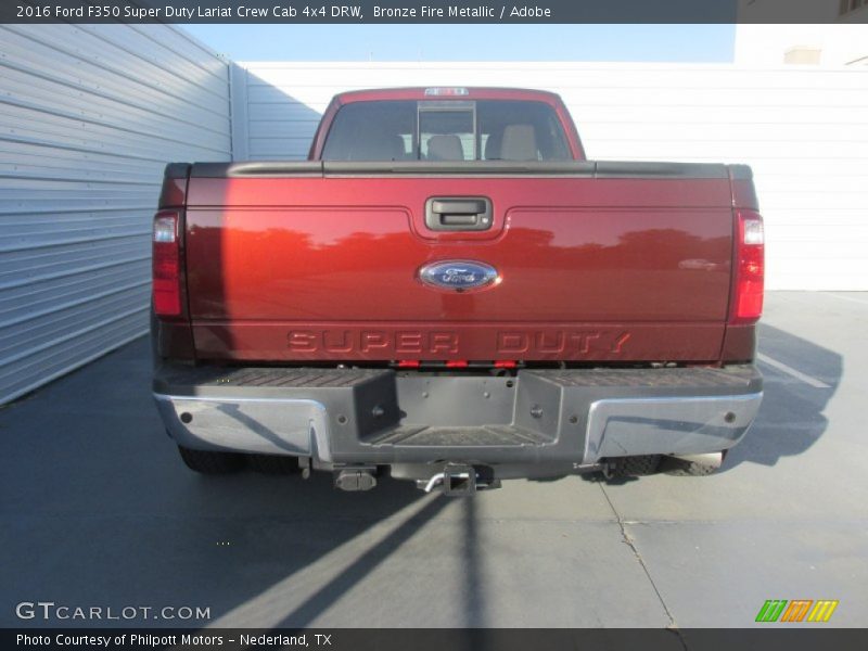 Bronze Fire Metallic / Adobe 2016 Ford F350 Super Duty Lariat Crew Cab 4x4 DRW