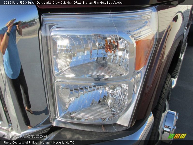 Bronze Fire Metallic / Adobe 2016 Ford F350 Super Duty Lariat Crew Cab 4x4 DRW