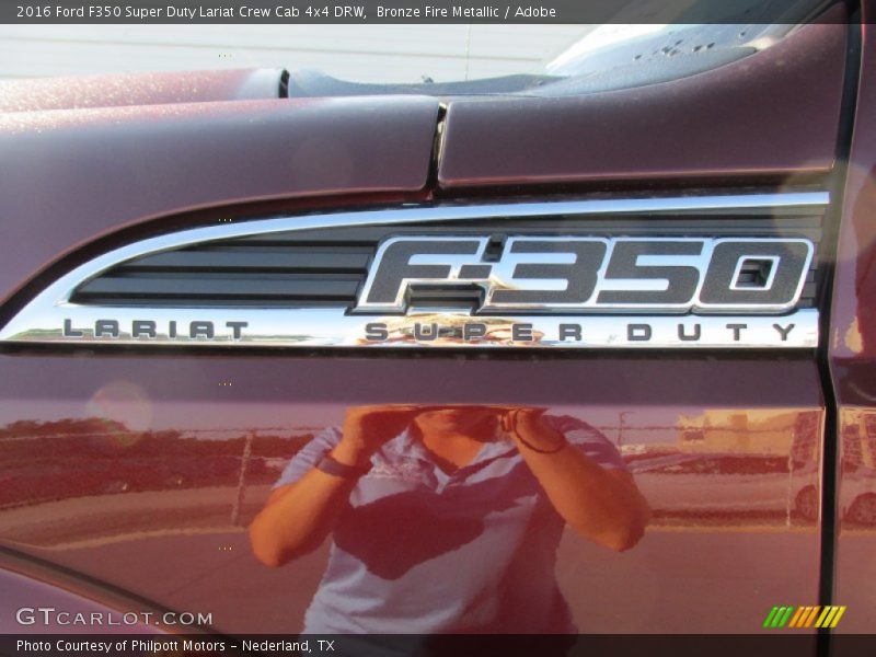 Bronze Fire Metallic / Adobe 2016 Ford F350 Super Duty Lariat Crew Cab 4x4 DRW
