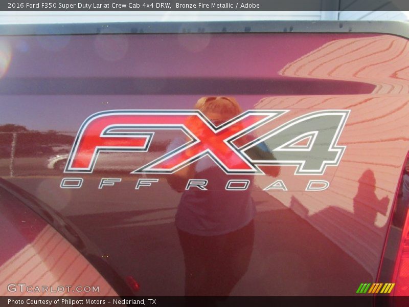Bronze Fire Metallic / Adobe 2016 Ford F350 Super Duty Lariat Crew Cab 4x4 DRW