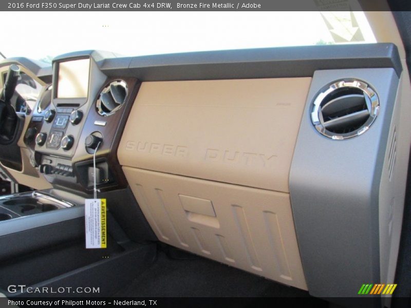 Bronze Fire Metallic / Adobe 2016 Ford F350 Super Duty Lariat Crew Cab 4x4 DRW
