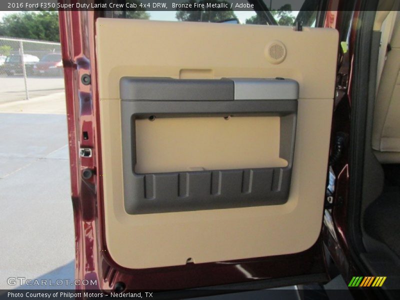 Bronze Fire Metallic / Adobe 2016 Ford F350 Super Duty Lariat Crew Cab 4x4 DRW