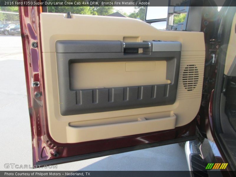 Bronze Fire Metallic / Adobe 2016 Ford F350 Super Duty Lariat Crew Cab 4x4 DRW