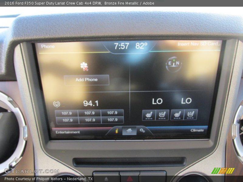 Bronze Fire Metallic / Adobe 2016 Ford F350 Super Duty Lariat Crew Cab 4x4 DRW