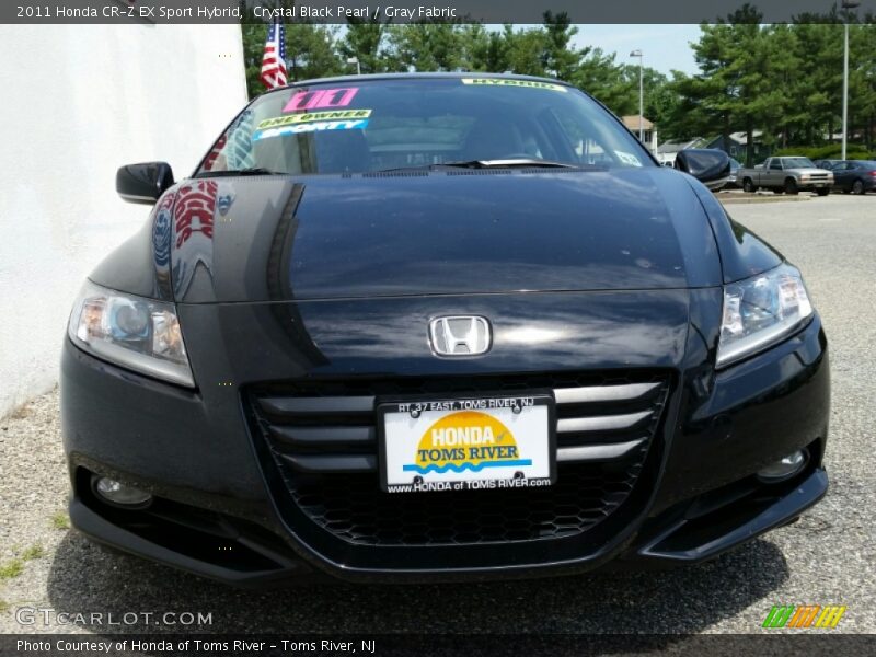 Crystal Black Pearl / Gray Fabric 2011 Honda CR-Z EX Sport Hybrid