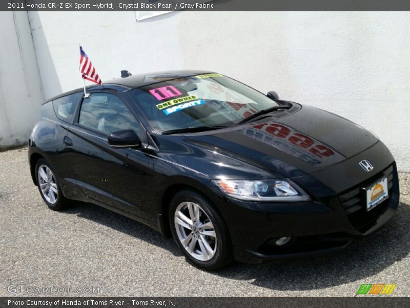 Crystal Black Pearl / Gray Fabric 2011 Honda CR-Z EX Sport Hybrid