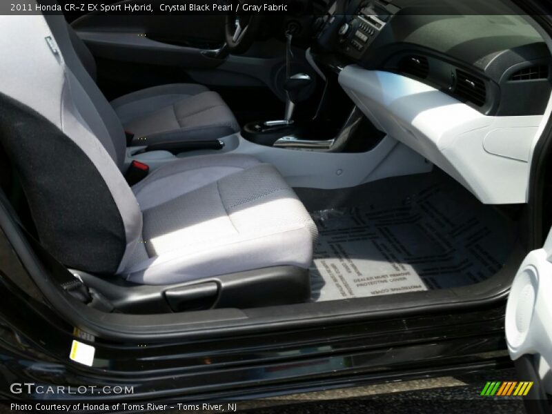 Crystal Black Pearl / Gray Fabric 2011 Honda CR-Z EX Sport Hybrid