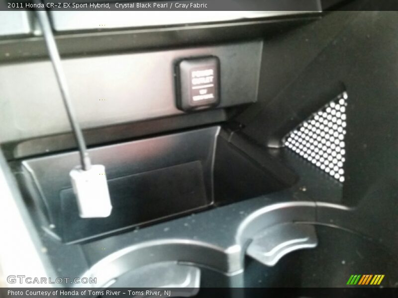 Crystal Black Pearl / Gray Fabric 2011 Honda CR-Z EX Sport Hybrid