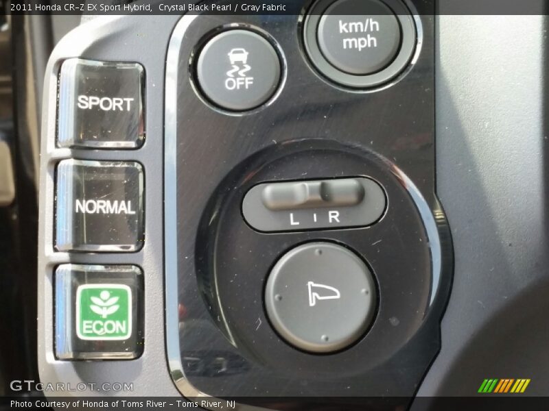 Crystal Black Pearl / Gray Fabric 2011 Honda CR-Z EX Sport Hybrid