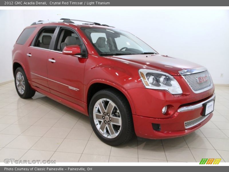 Crystal Red Tintcoat / Light Titanium 2012 GMC Acadia Denali