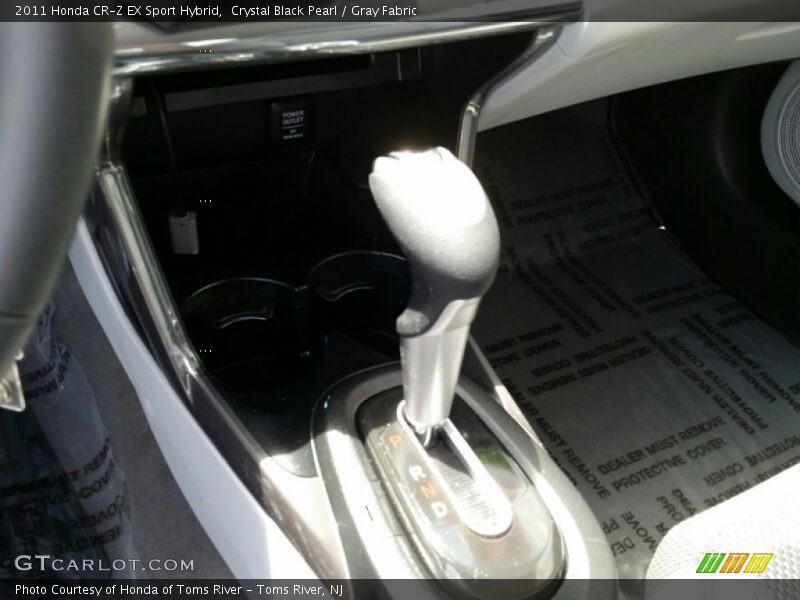 Crystal Black Pearl / Gray Fabric 2011 Honda CR-Z EX Sport Hybrid