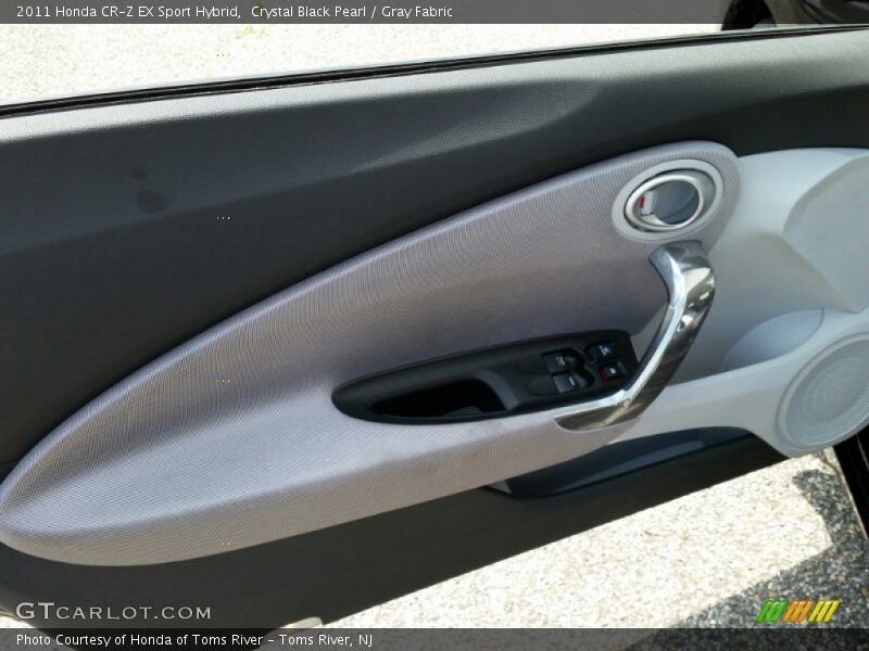 Crystal Black Pearl / Gray Fabric 2011 Honda CR-Z EX Sport Hybrid