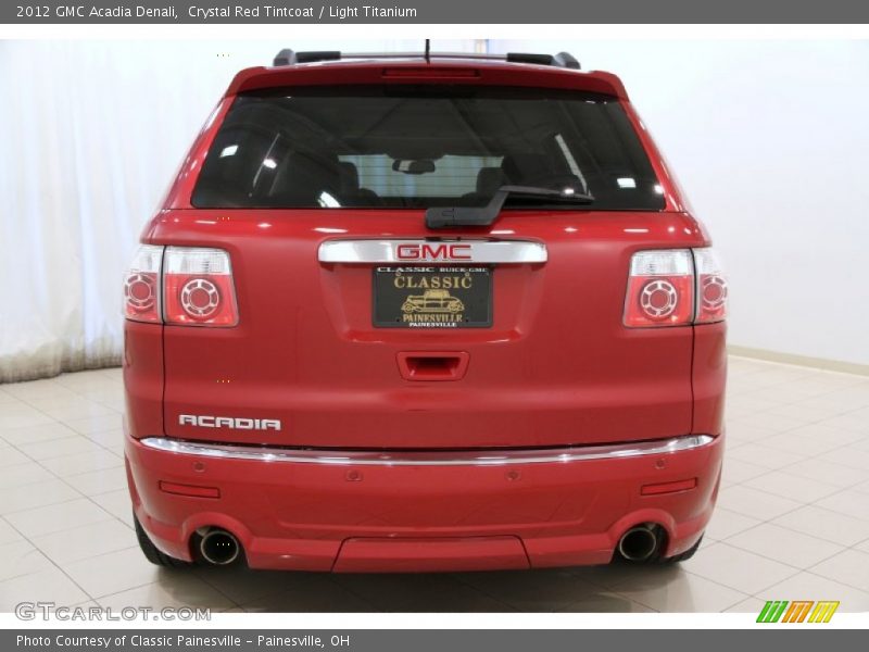 Crystal Red Tintcoat / Light Titanium 2012 GMC Acadia Denali