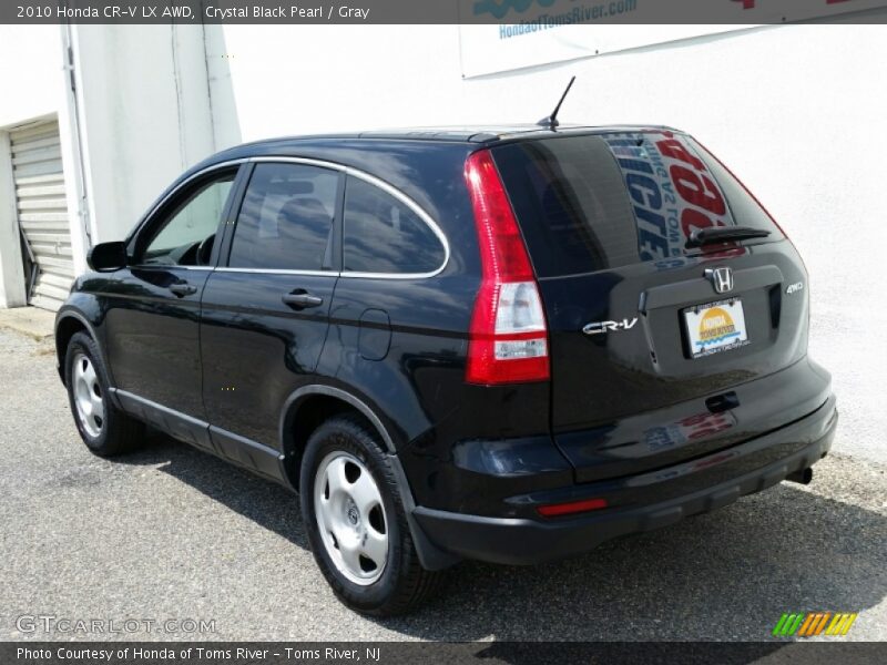 Crystal Black Pearl / Gray 2010 Honda CR-V LX AWD