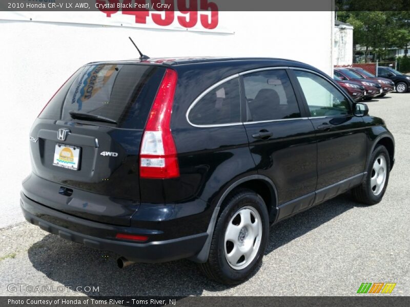 Crystal Black Pearl / Gray 2010 Honda CR-V LX AWD
