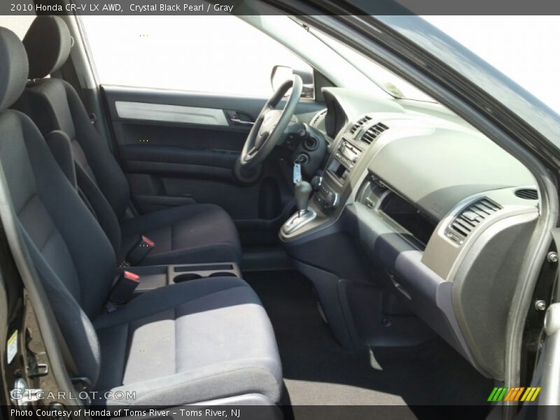 Crystal Black Pearl / Gray 2010 Honda CR-V LX AWD