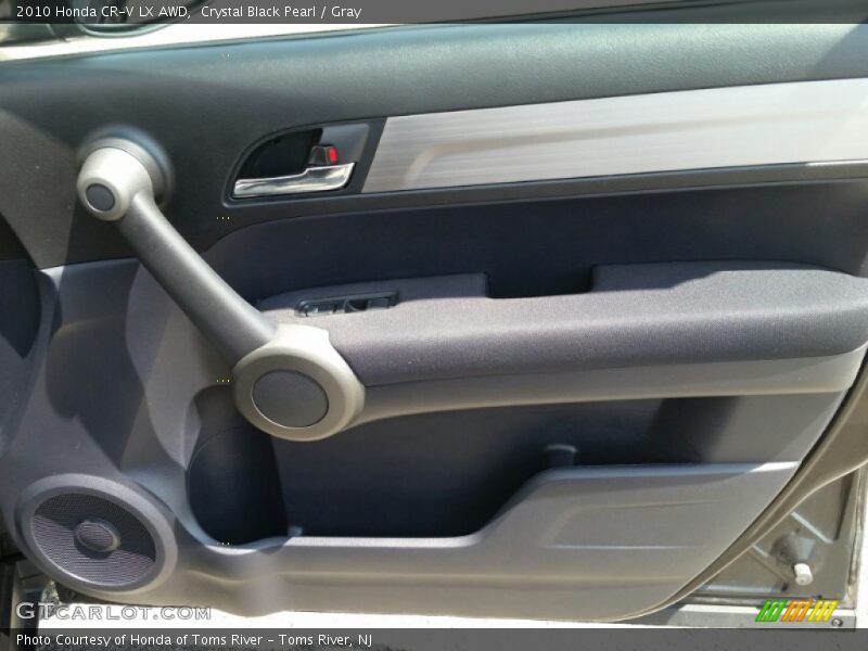 Crystal Black Pearl / Gray 2010 Honda CR-V LX AWD