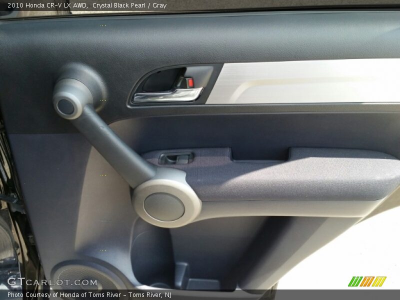 Crystal Black Pearl / Gray 2010 Honda CR-V LX AWD