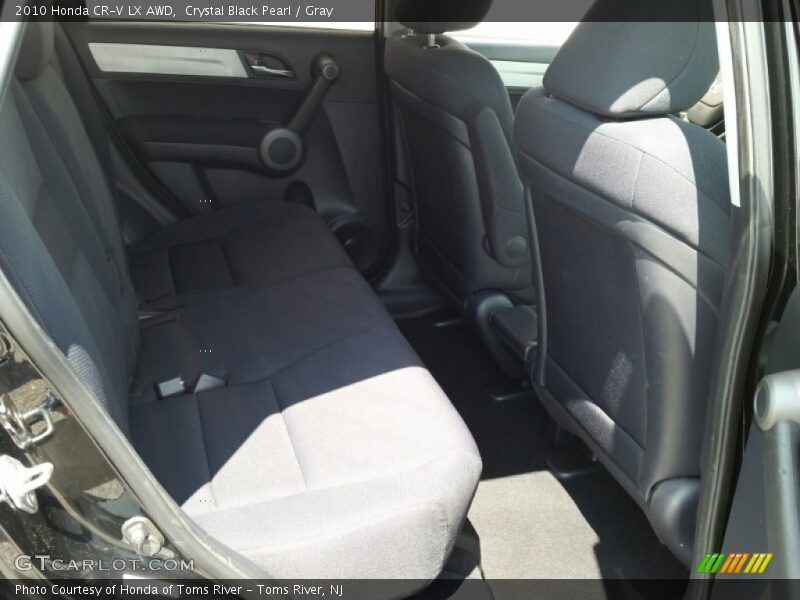 Crystal Black Pearl / Gray 2010 Honda CR-V LX AWD