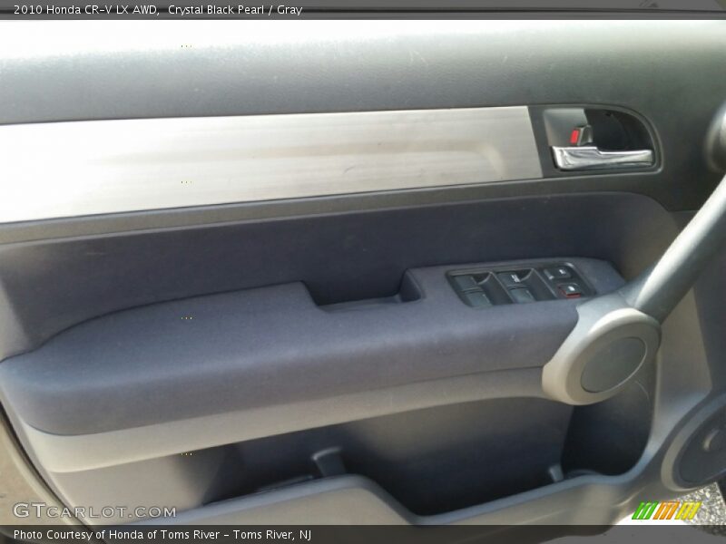 Crystal Black Pearl / Gray 2010 Honda CR-V LX AWD