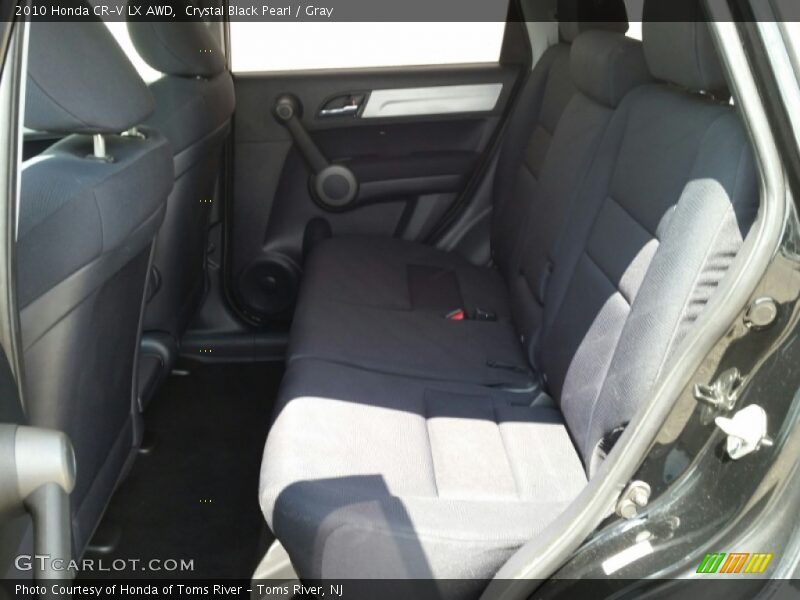 Crystal Black Pearl / Gray 2010 Honda CR-V LX AWD
