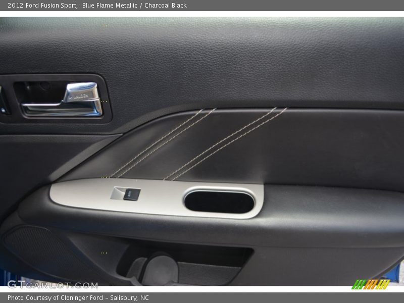 Blue Flame Metallic / Charcoal Black 2012 Ford Fusion Sport