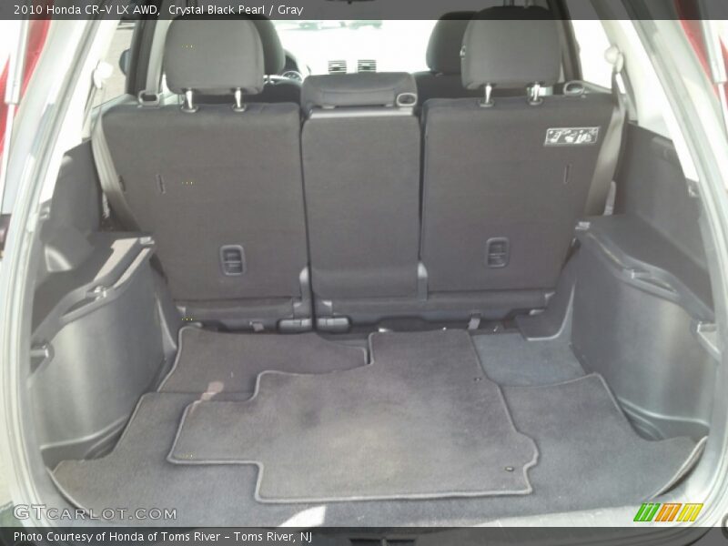 Crystal Black Pearl / Gray 2010 Honda CR-V LX AWD