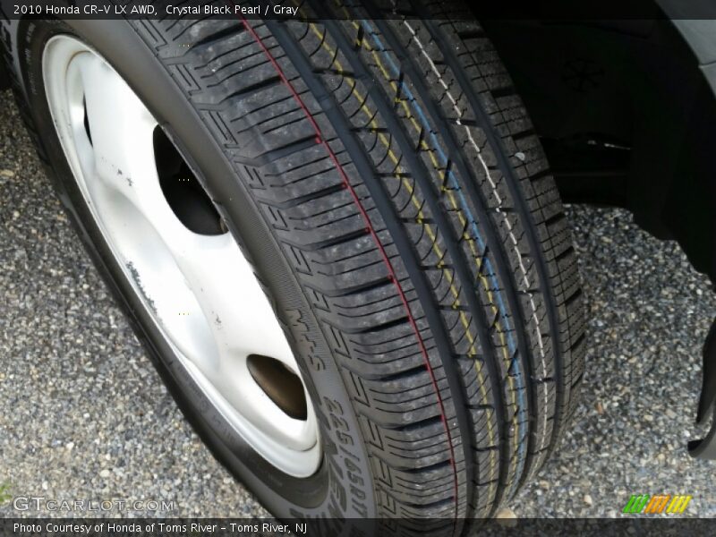 Crystal Black Pearl / Gray 2010 Honda CR-V LX AWD