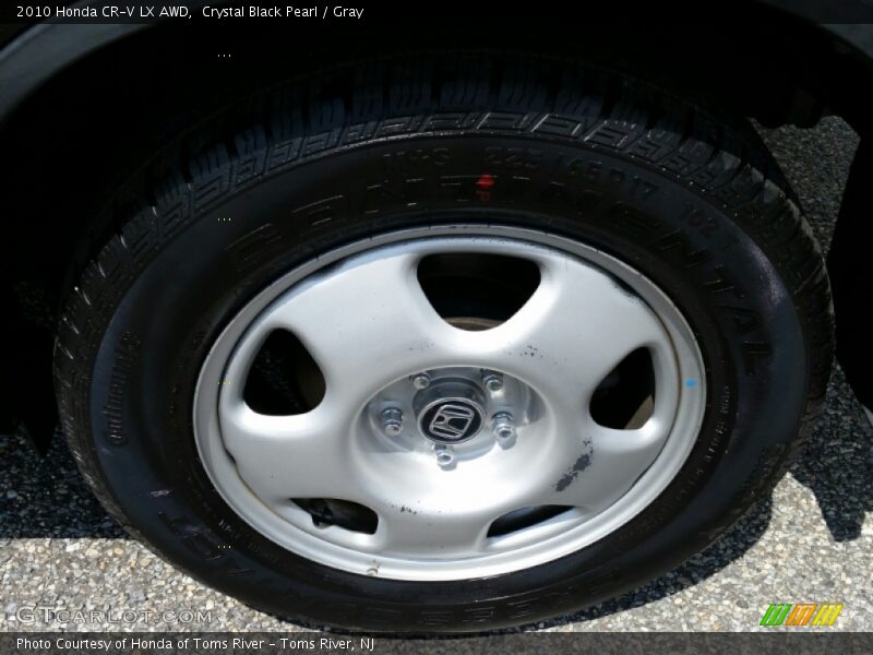 Crystal Black Pearl / Gray 2010 Honda CR-V LX AWD