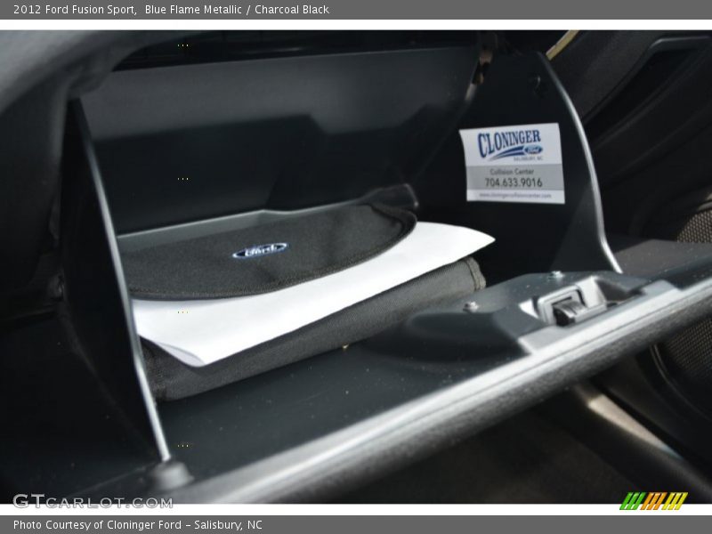 Blue Flame Metallic / Charcoal Black 2012 Ford Fusion Sport