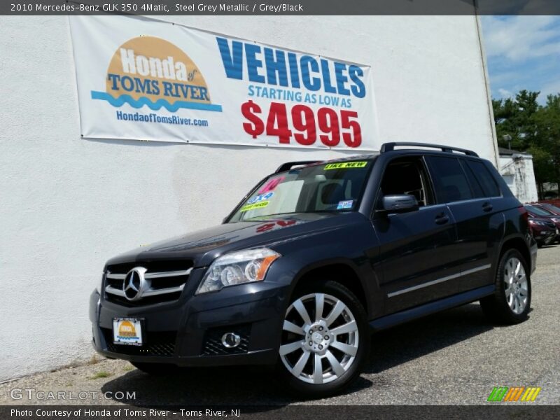 Steel Grey Metallic / Grey/Black 2010 Mercedes-Benz GLK 350 4Matic