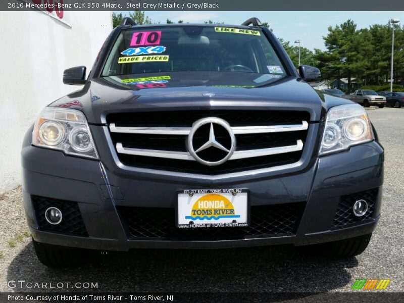 Steel Grey Metallic / Grey/Black 2010 Mercedes-Benz GLK 350 4Matic