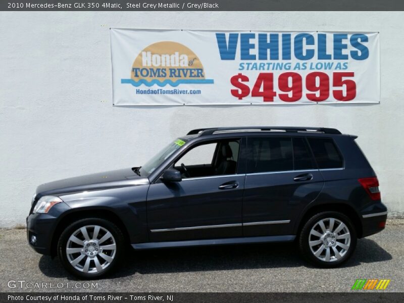 Steel Grey Metallic / Grey/Black 2010 Mercedes-Benz GLK 350 4Matic