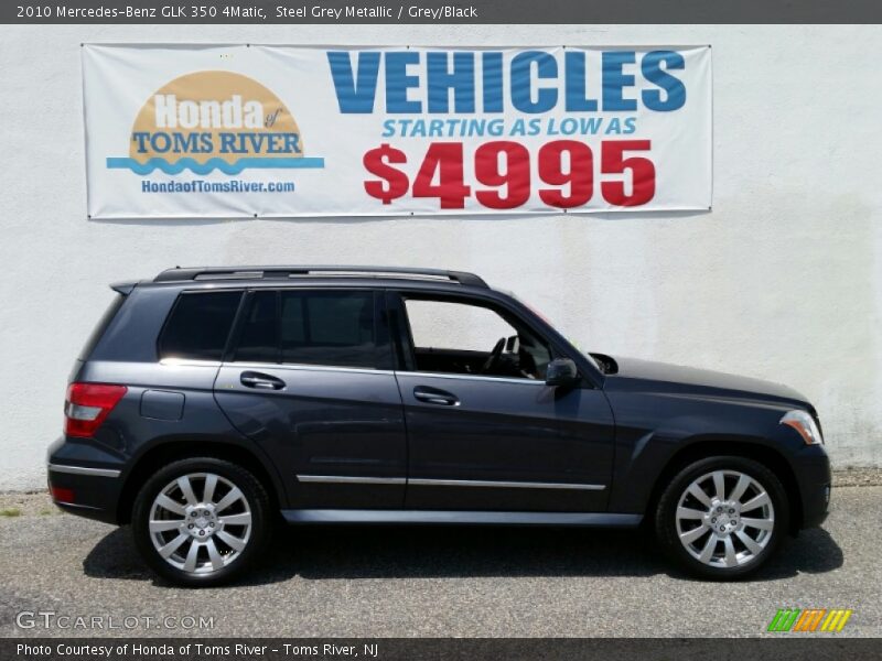 Steel Grey Metallic / Grey/Black 2010 Mercedes-Benz GLK 350 4Matic
