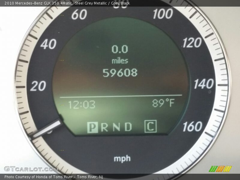 Steel Grey Metallic / Grey/Black 2010 Mercedes-Benz GLK 350 4Matic