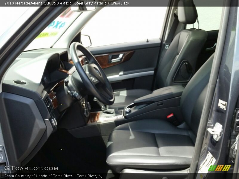 Steel Grey Metallic / Grey/Black 2010 Mercedes-Benz GLK 350 4Matic