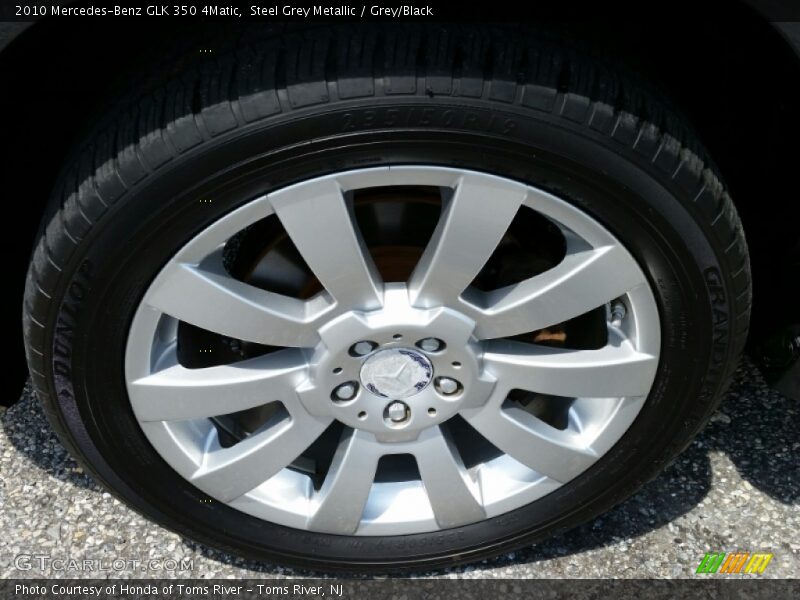 Steel Grey Metallic / Grey/Black 2010 Mercedes-Benz GLK 350 4Matic
