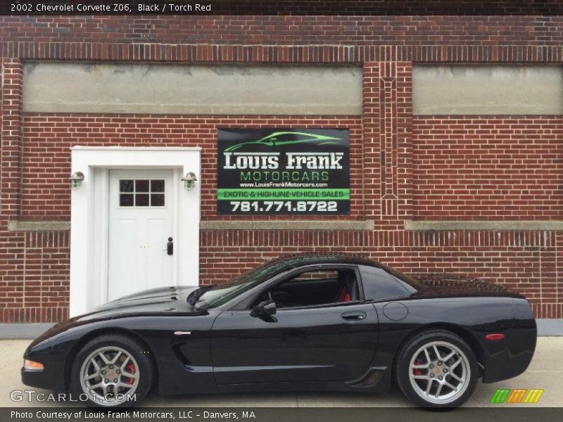 Black / Torch Red 2002 Chevrolet Corvette Z06