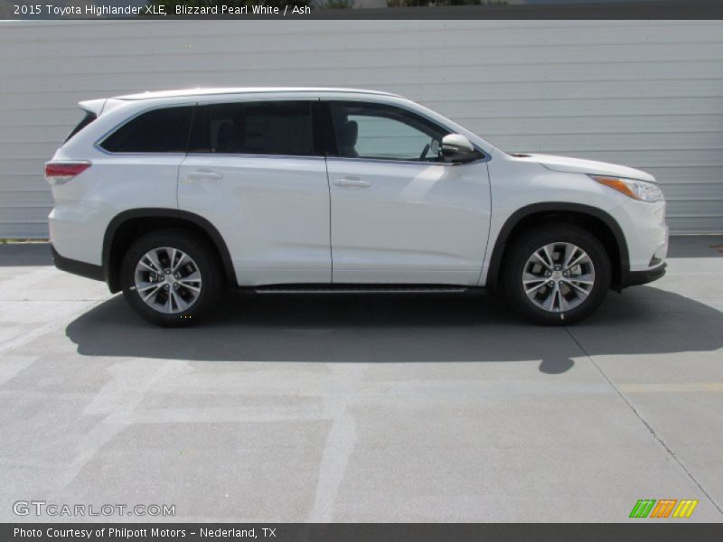 Blizzard Pearl White / Ash 2015 Toyota Highlander XLE