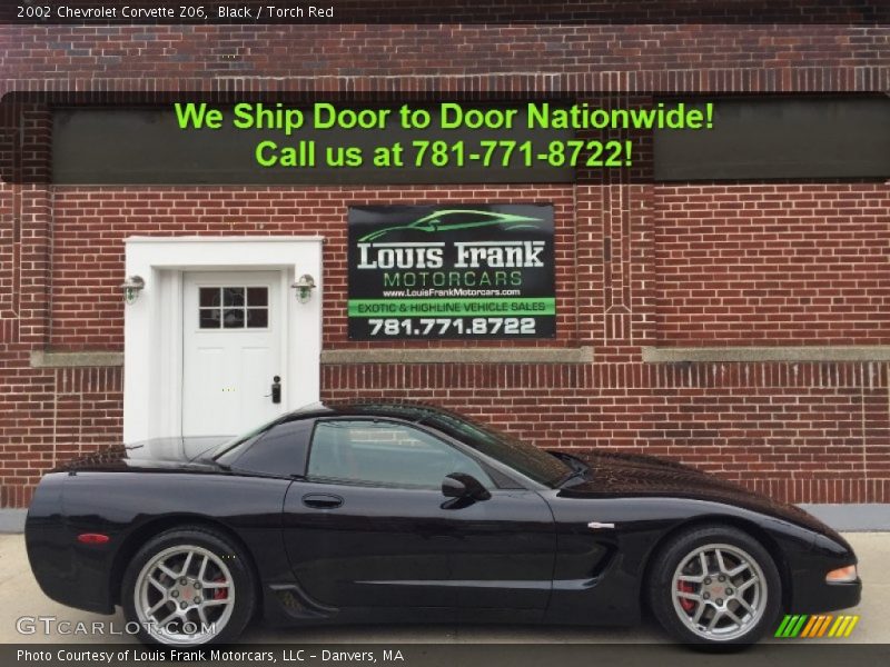 Black / Torch Red 2002 Chevrolet Corvette Z06