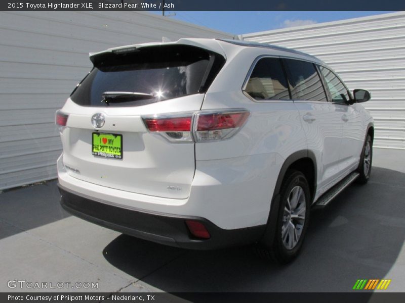 Blizzard Pearl White / Ash 2015 Toyota Highlander XLE