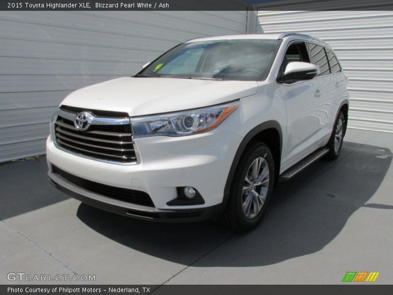 Blizzard Pearl White / Ash 2015 Toyota Highlander XLE