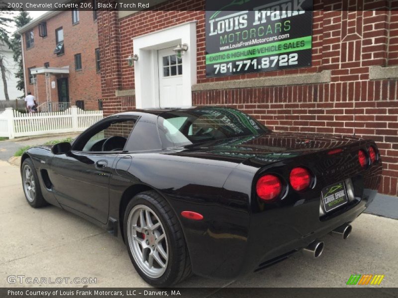 Black / Torch Red 2002 Chevrolet Corvette Z06