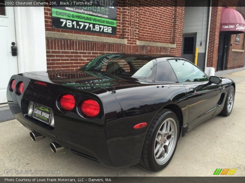 Black / Torch Red 2002 Chevrolet Corvette Z06