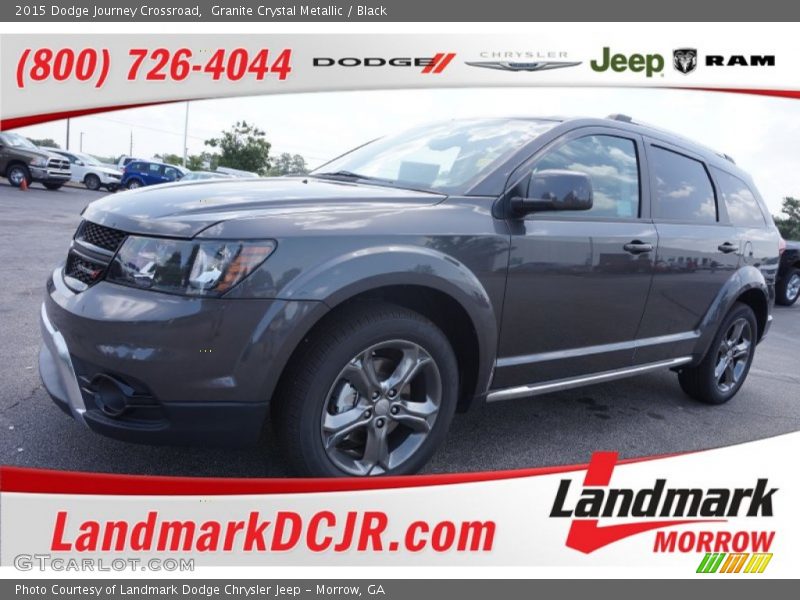 Granite Crystal Metallic / Black 2015 Dodge Journey Crossroad