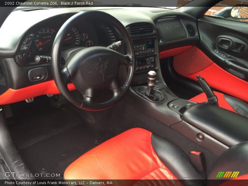 Black / Torch Red 2002 Chevrolet Corvette Z06
