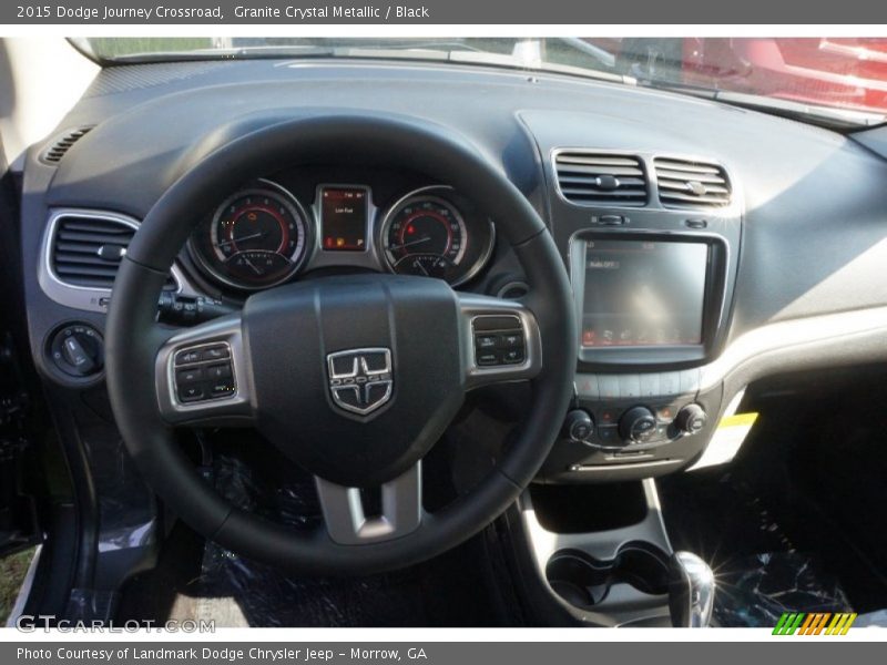 Granite Crystal Metallic / Black 2015 Dodge Journey Crossroad