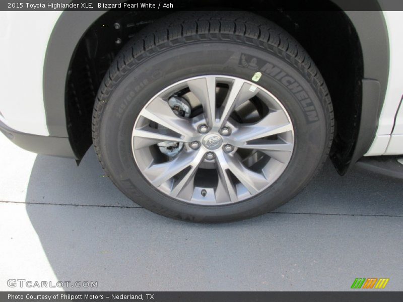 Blizzard Pearl White / Ash 2015 Toyota Highlander XLE