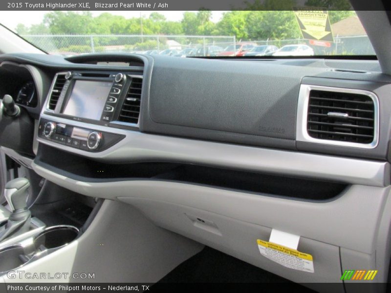 Blizzard Pearl White / Ash 2015 Toyota Highlander XLE