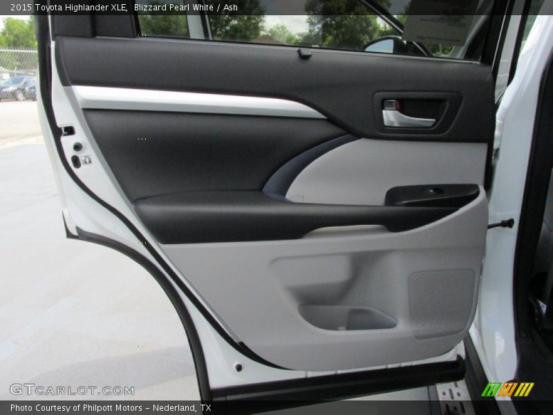 Blizzard Pearl White / Ash 2015 Toyota Highlander XLE